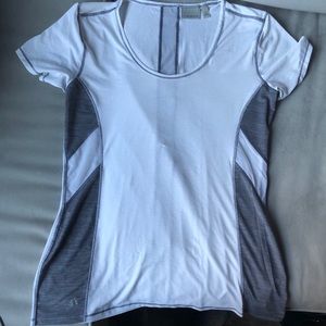 EUC White Athleta Reflective & Breathable t-shirt